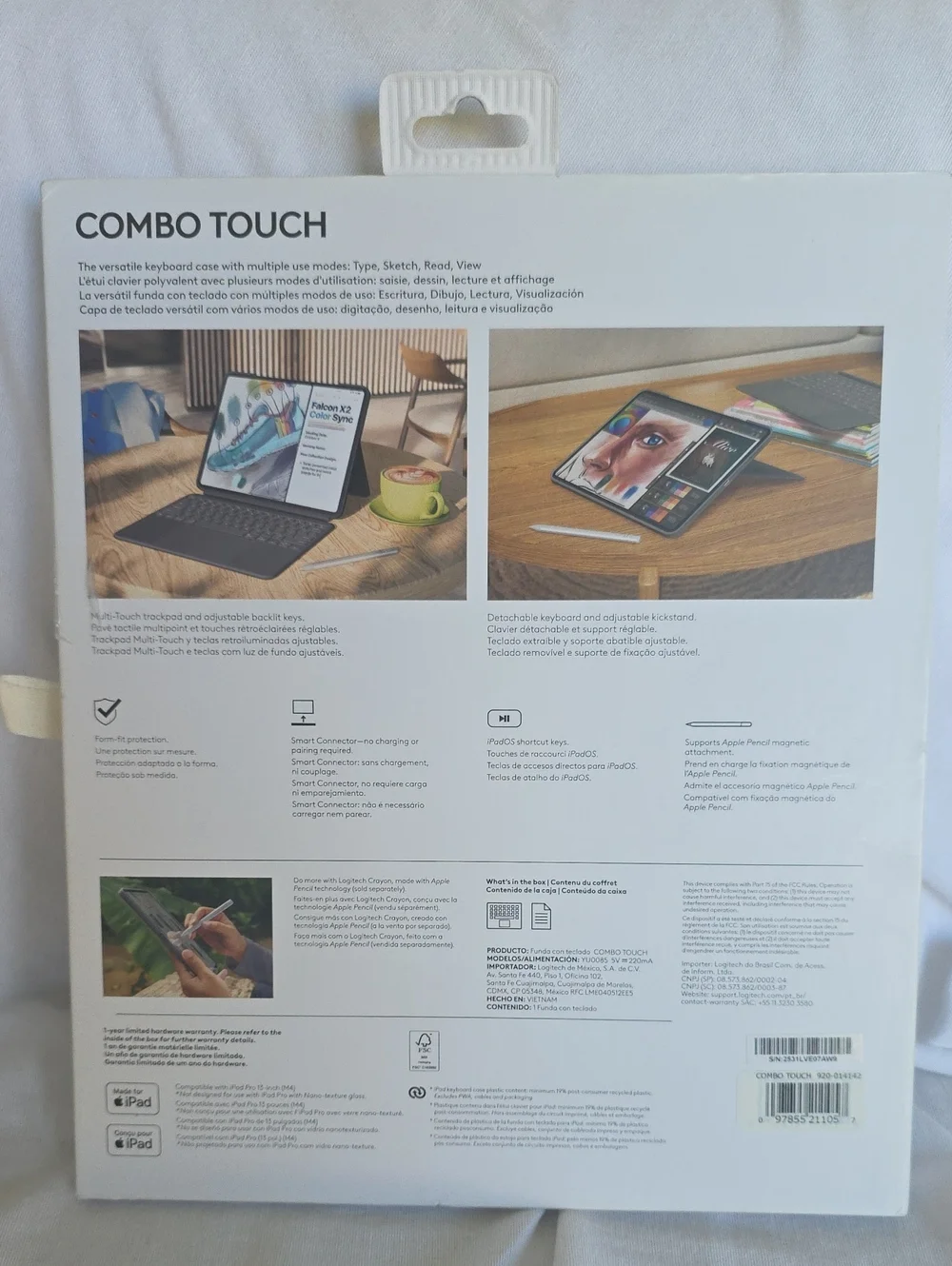 Logitech Combo Touch Keyboard Case for iPad Pro 13-inch (M4).